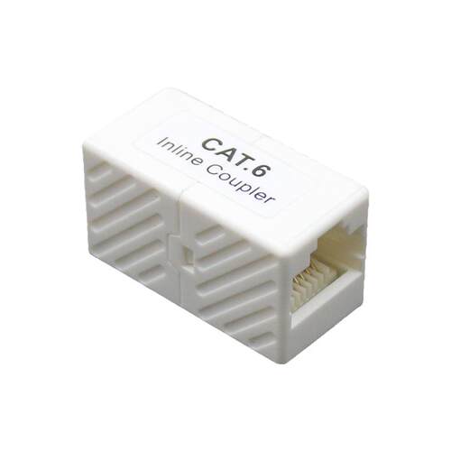 水晶头对接头CAT6网线直通连接头CAT6A千兆纯铜镀金网络直接母头