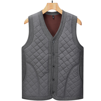 马甲秋冬加绒爷爷装马甲秋冬背心