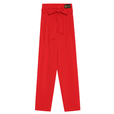 火叶花宽松成人后袋新款跳舞长裤