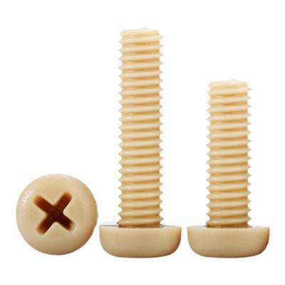 高强PEEK塑料螺丝圆头十字机螺钉