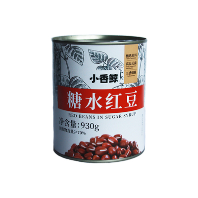 珍Q即食红豆罐头930g奶茶沙冰