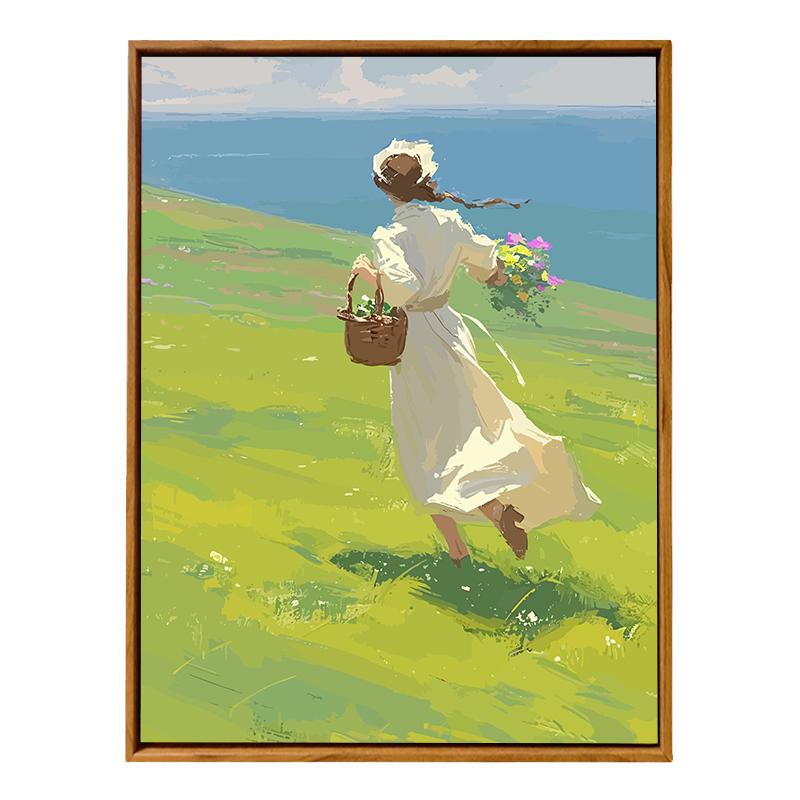 丙烯diy数字油画手绘装饰画画画