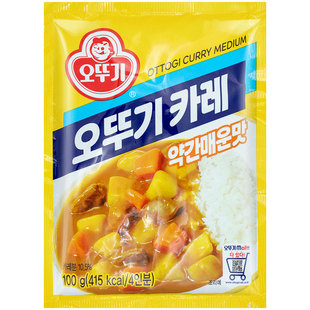1箱包邮 韩国原装进口咖喱粉不倒翁咖喱粉1kg*10包微辣咖喱饭调料