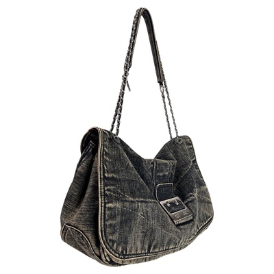 牛仔布原创甜茶鲜花同款小众包