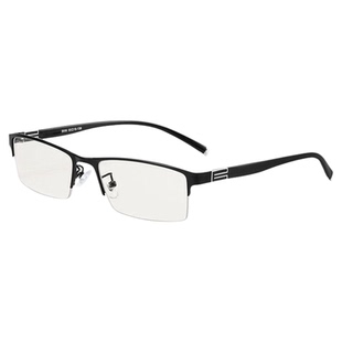 男士半框夜视镜防远光开车驾驶专用防紫外线变色近视眼镜商务款潮