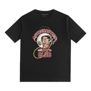 MushronCow银河情报员百搭休闲宽松情侣款印花纯棉圆领T恤夏季