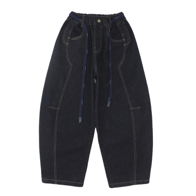 【限时直降】男童一体薄绒牛仔裤