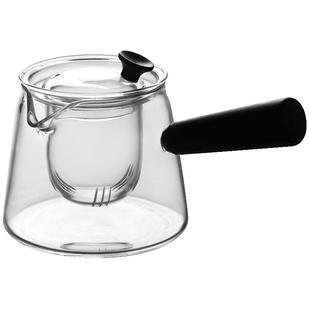 九土玻璃茶壶侧把煮茶器杯耐热泡茶壶功夫茶温带过滤电陶炉煮茶壶