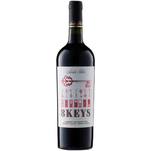 智利原装进口SANTARITA圣丽塔之钥特选珍藏赤霞珠干红葡萄酒包邮