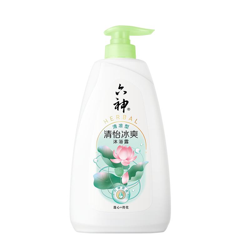 六神清新荷香沐浴露好冲洗750g