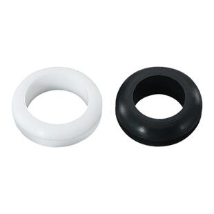 硅胶双面护线圈耐高温保护套黑色密封圈加宽槽加高电线出线过线环