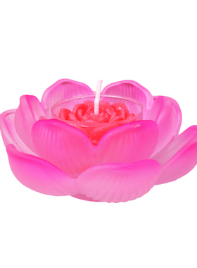 双层多用琉璃莲花烛台