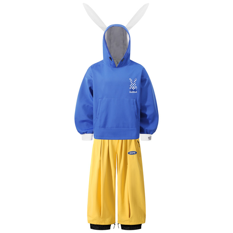 冰度 网红粉兔冲锋衣裤套装女款加厚保暖单板双板滑雪服防风防水