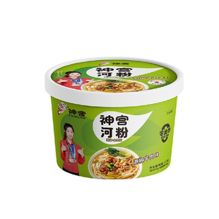 神宫河粉速食官方牛骨高汤泡椒米粉夜宵泡面方便面加班干粉饼食品