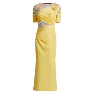 创意狐晚礼服女高端轻奢日常可穿礼服裙名媛晚宴会主持人连衣裙女