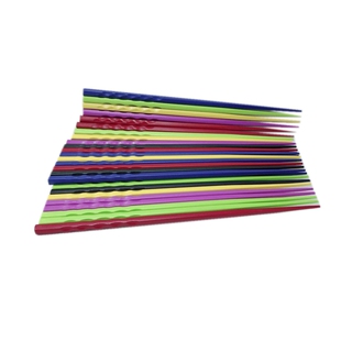 彩色分类筷子糖果家用10双尖头胖哥俩肉蟹煲餐具餐厅酒店时尚创意