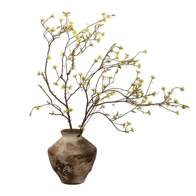 森空间中古风格真树干制作花艺