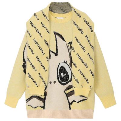 REVAN芮范设计师款漫画风大脸龙连衣裙RN91103143