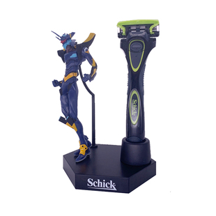 舒适剃须刀水次元5层刀片schickEVA联名周边限量版手办套装日本制