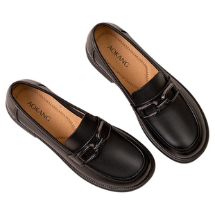 奥康 女鞋2026春季新款真皮舒适乐福鞋休闲通勤皮鞋软底妈妈鞋N