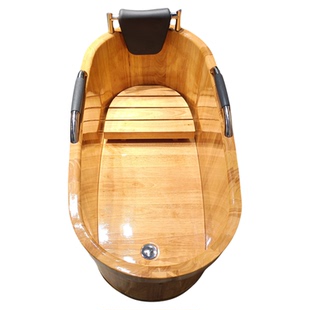 老人橡木泡澡木桶成人家用洗澡沐浴桶中式实木浴缸浴盆香柏木浴桶