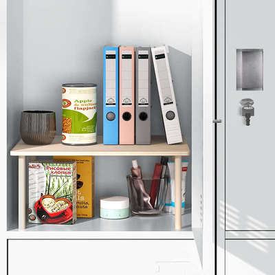 柜内分层置物架员工更衣柜层架护士铁柜子隔板架子办公室分层收纳