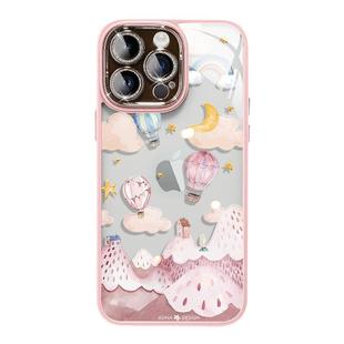 热气球之旅适用苹果15promax手机壳新款自带镜头膜iPhone16创意不撞壳15pro简约iP14pm全包12女防摔13高级感