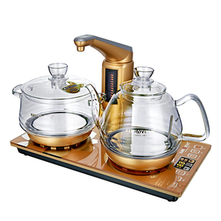 金灶G9全自动上水电热水壶智能玻璃烧水壶泡茶艺炉套装家专用茶具