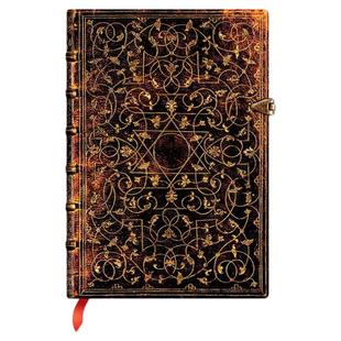 【停产】paperblanks佩兰克笔记本本子格利亚系列六芒星日记本记事本复古魔法书学生文具手帐种地吧李昊同款