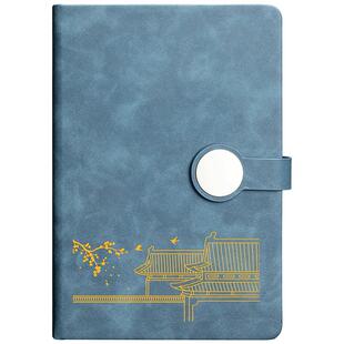 定制笔记本礼盒套装故宫文创宫廷风记事本可印logo商务办公会议记录本学生日记本教师节礼品免费刻字简约高档