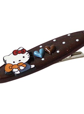 川野法式爱心小猫字母发夹