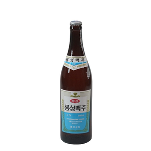 龙城啤酒朝鲜黄啤特产原装进口丹东旅游平壤鸭绿江凤鹤大同江