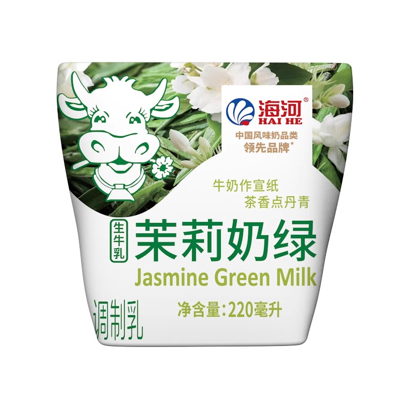 海河牛奶茉莉奶绿220ml*10袋