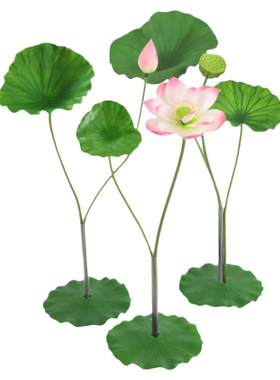 花千韵带杆PU荷花水池舞台造景花