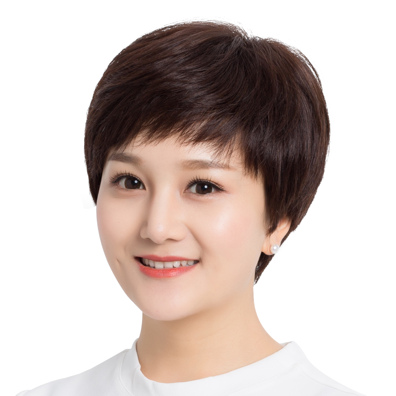 佰丝堂真人发丝假发女短发