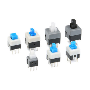 自锁/非自锁/无锁开关 双排六脚 5.8*5.8/7*7/8.5*8.5/8*8MM 20只