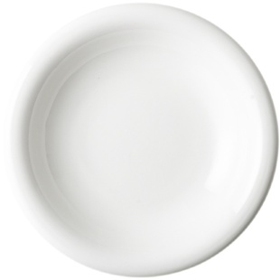 欧式纯白反边深盘陶瓷大汤盘鼓型盘子沙拉盘甜品盘家用餐具意面盘