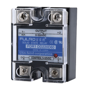 单相固态继电器FDR1-DD220D40 40A 60A 100A 120A直流电小型DDJGX