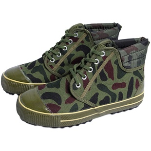 冬季高帮越野鞋户外登山防水帆布鞋男女工地耐磨防滑干活穿男鞋子