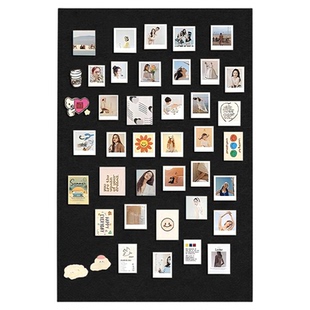 毛毡板墙贴照片墙背景板软木墙板照片墙高级感客厅免打孔羊毛毡墙贴创意家庭照片展示墙留言板粘贴板愿景墙