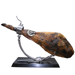 西班牙进口5J火腿整只整腿伊比利亚5j黑猪48月切片黑标全橡果即食