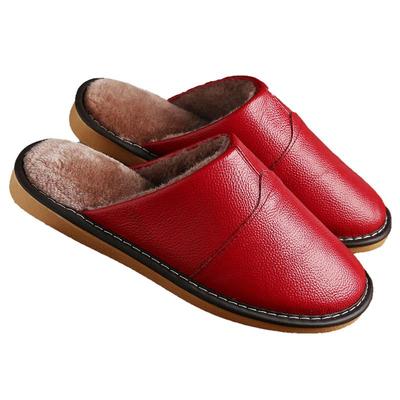 居家皮拖鞋男女情侣秋冬季防滑