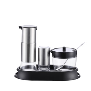 创意高档餐饮醋瓶酱油醋壶辣椒罐牙签盒商用饭店用餐桌调料瓶套装