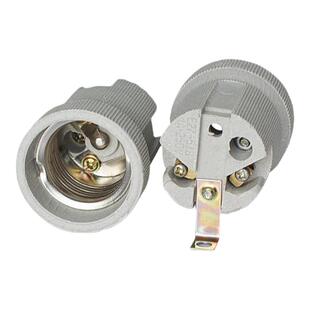E27铜芯螺口耐高温带线灯座 E14灯头 e27e14陶瓷灯头E40灯具配件