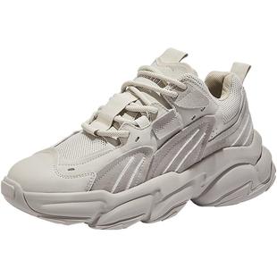 森马男鞋老爹鞋男厚底增高ins潮2025新款潮流百搭休闲运动慢跑鞋