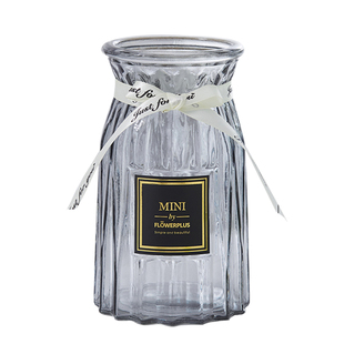 【四件套】北欧插花玻璃花瓶透明水培绿萝富贵竹百合花瓶客厅摆件