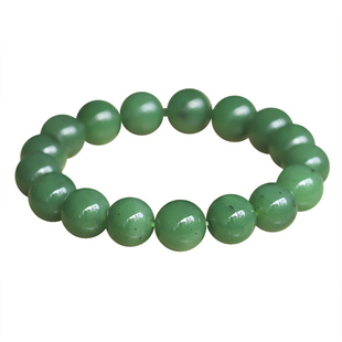 【20年老仓年终捡真漏】老料浓苹果绿和田碧玉手链破执价结缘直播