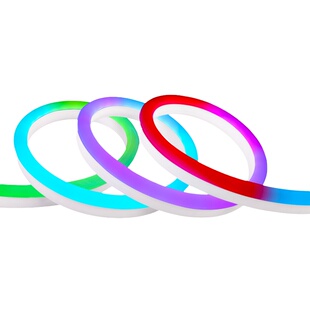 led硅胶12V柔性霓虹灯带户外防水广告贴片招牌软灯条造型发光做字