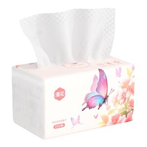 小蛮熊漫花抽纸整箱餐巾纸面纸卫生纸面巾纸纸抽家用实惠装纸巾