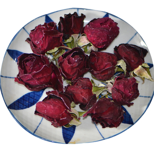 1送1冻干玫瑰花茶花冠云南大理墨红玫瑰花茶蕾苞泡水茶玫瑰花骨朵